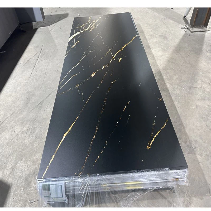 Hoja laminada de mármol de PVC