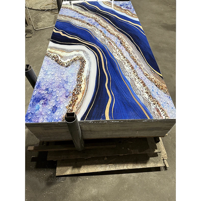 3D PVC Marble Sheet Uv Uv Coating