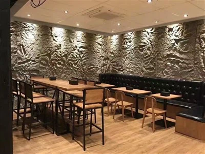 Panel de piedra sintética de PU de alta densidad