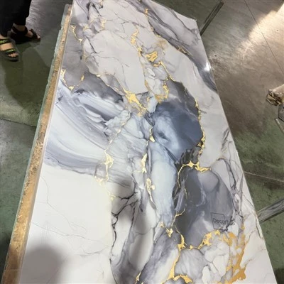 Paneles de pared de mármol UV de lujo para decoración interior moderna